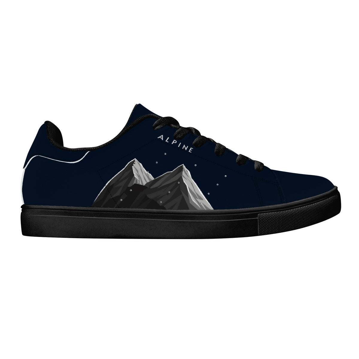 D27 Low-Top Synthetic Leather Sneakers - Marine blue