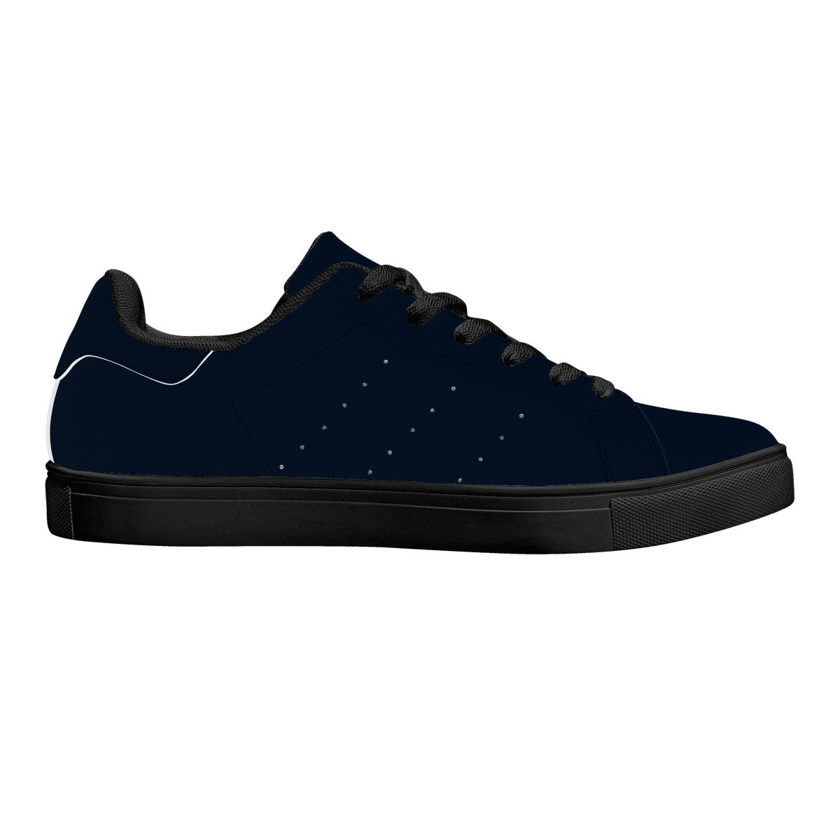 D27 Low-Top Synthetic Leather Sneakers - Marine blue