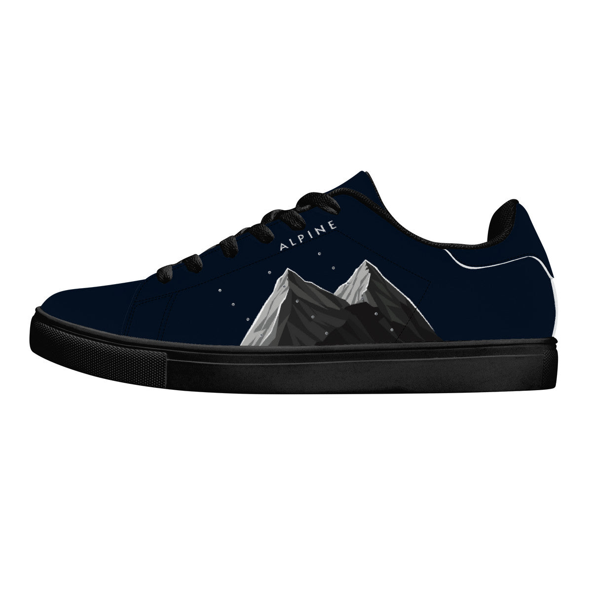D27 Low-Top Synthetic Leather Sneakers - Marine blue